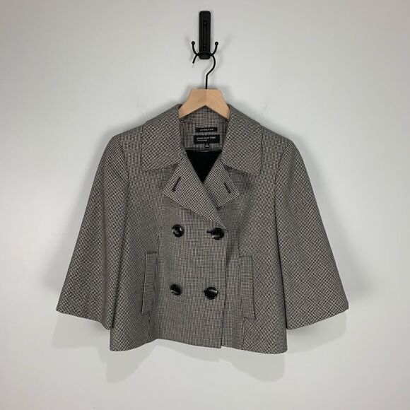 Jones New York Collection Blk/Wht Pattern Blazer - Picture 1 of 9